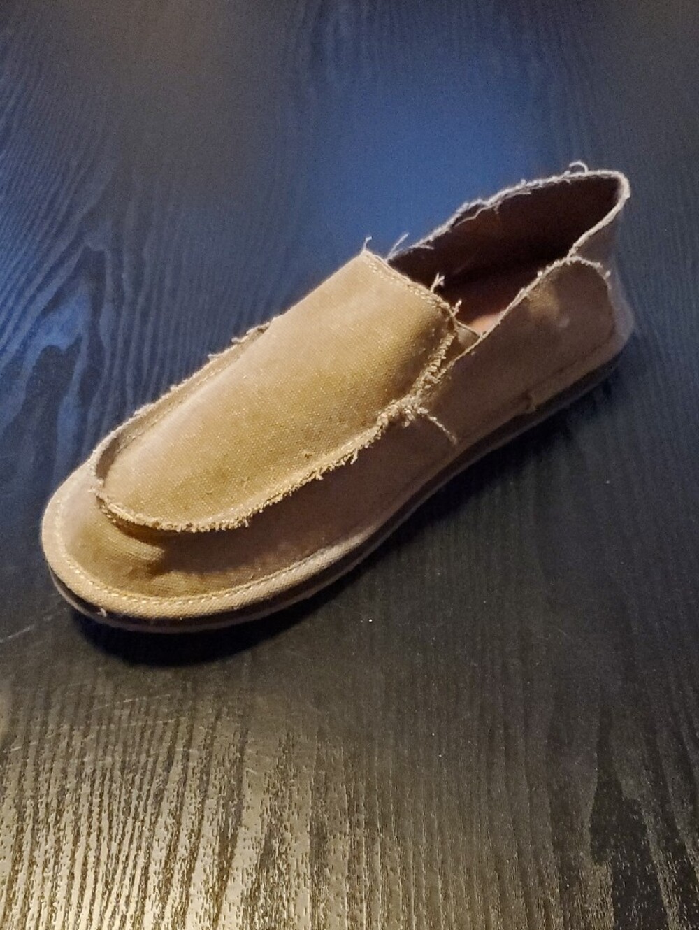 Magellan Outdoors Brown Canvas Slip-On Loafer